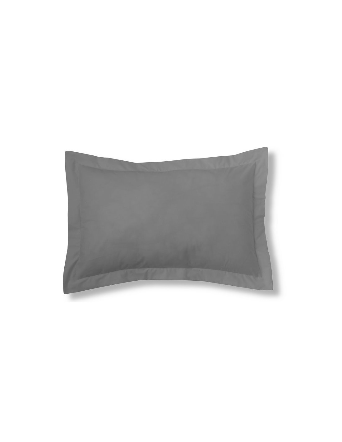 Funda de cojín Combi Lisos. Algodón y poliéster 364-TITANIO