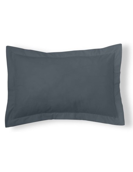 Funda de cojín Combi Lisos. Algodón y poliéster 016-GRIS