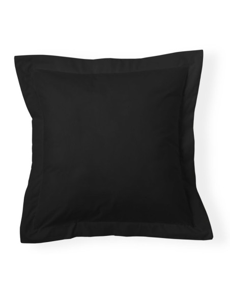 Funda de cojín Combi Lisos. Algodón y poliéster 113-NEGRO