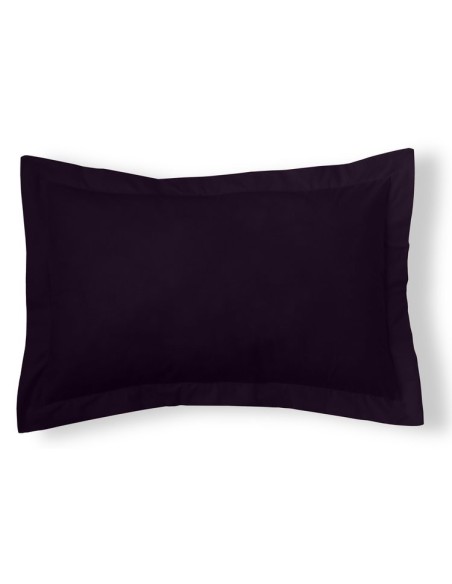 Funda de cojín Combi Lisos. Algodón y poliéster 113-NEGRO