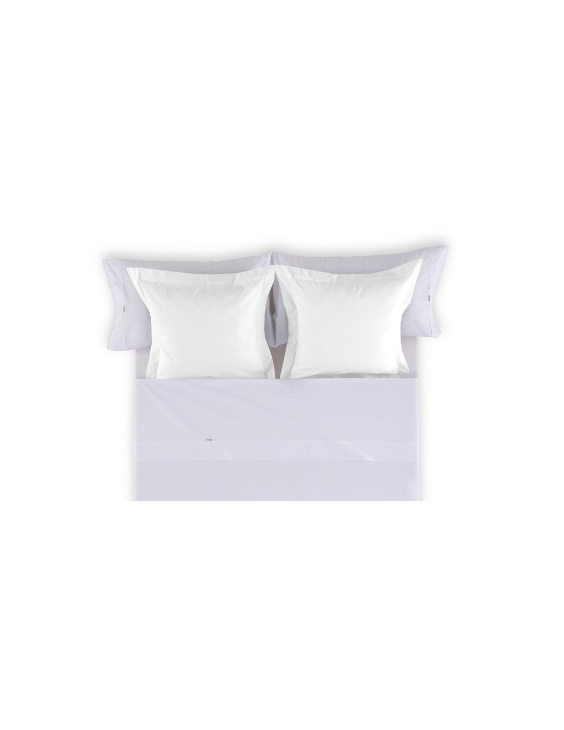 Funda cojín algodón Combi Liso 200 Hilos 001-BLANCO