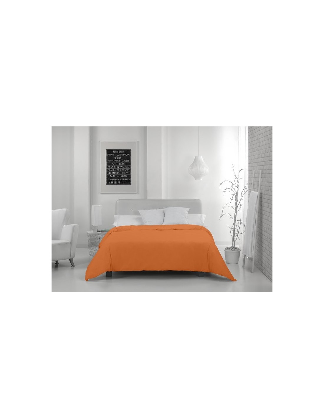 Funda nórdica COMBI LISOS. 100% algodón (144 hilos) 331-MANGO