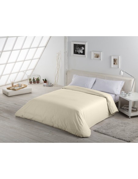 Funda nórdica COMBI LISOS. 100% algodón (144 hilos) 021-CREMA