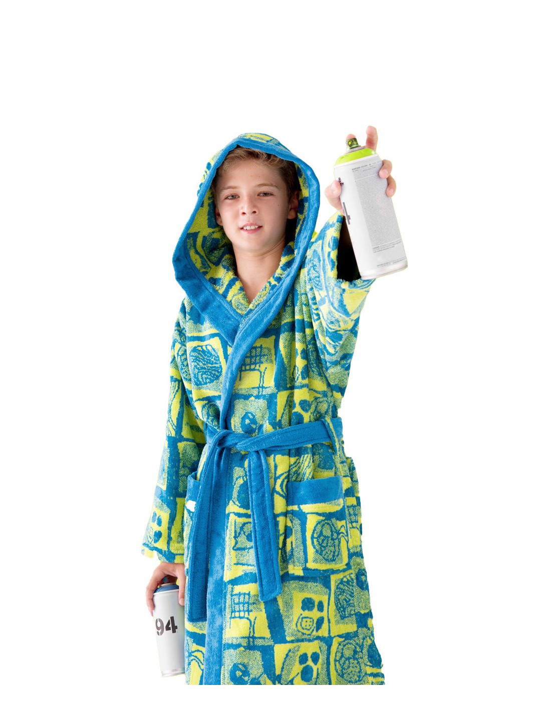 Albornoz Juvenil Terciopelo Jacquard Phantome