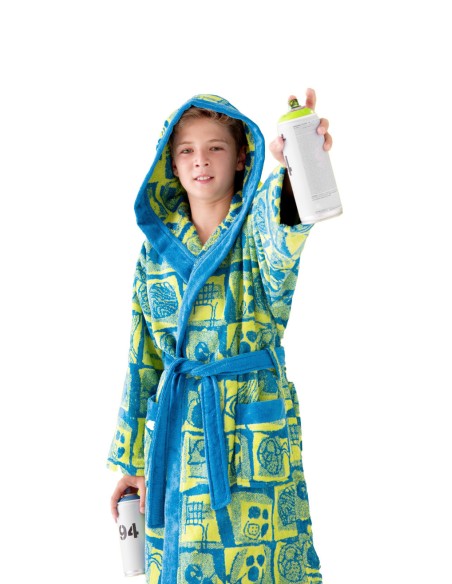 Albornoz Juvenil Terciopelo Jacquard Phantome