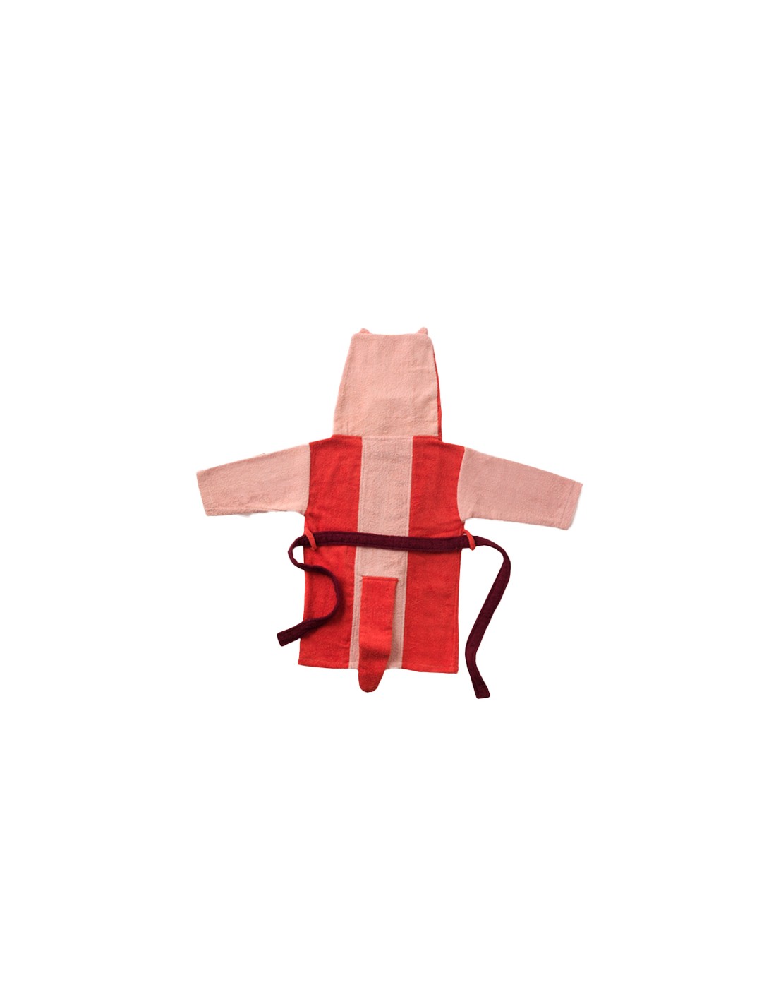 Albornoz Infantil Terciopelo Bordado con Capucha Foxy