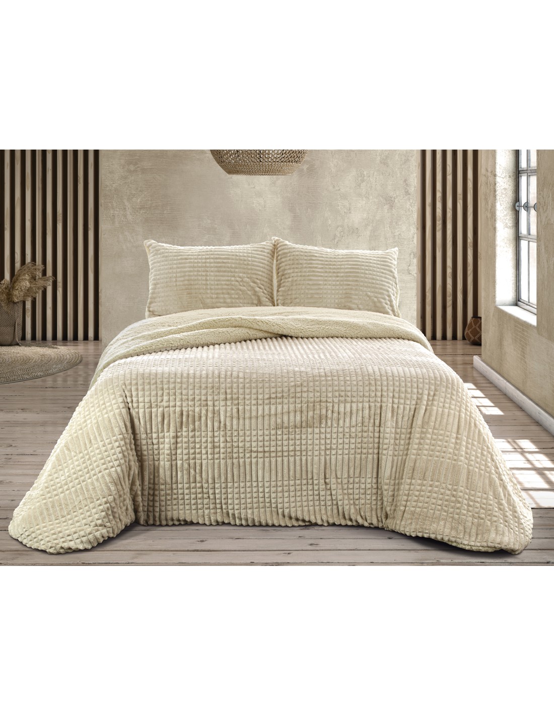 Casa Campo Edredón Comforter Sedalina Jacquard Sherpa Adula