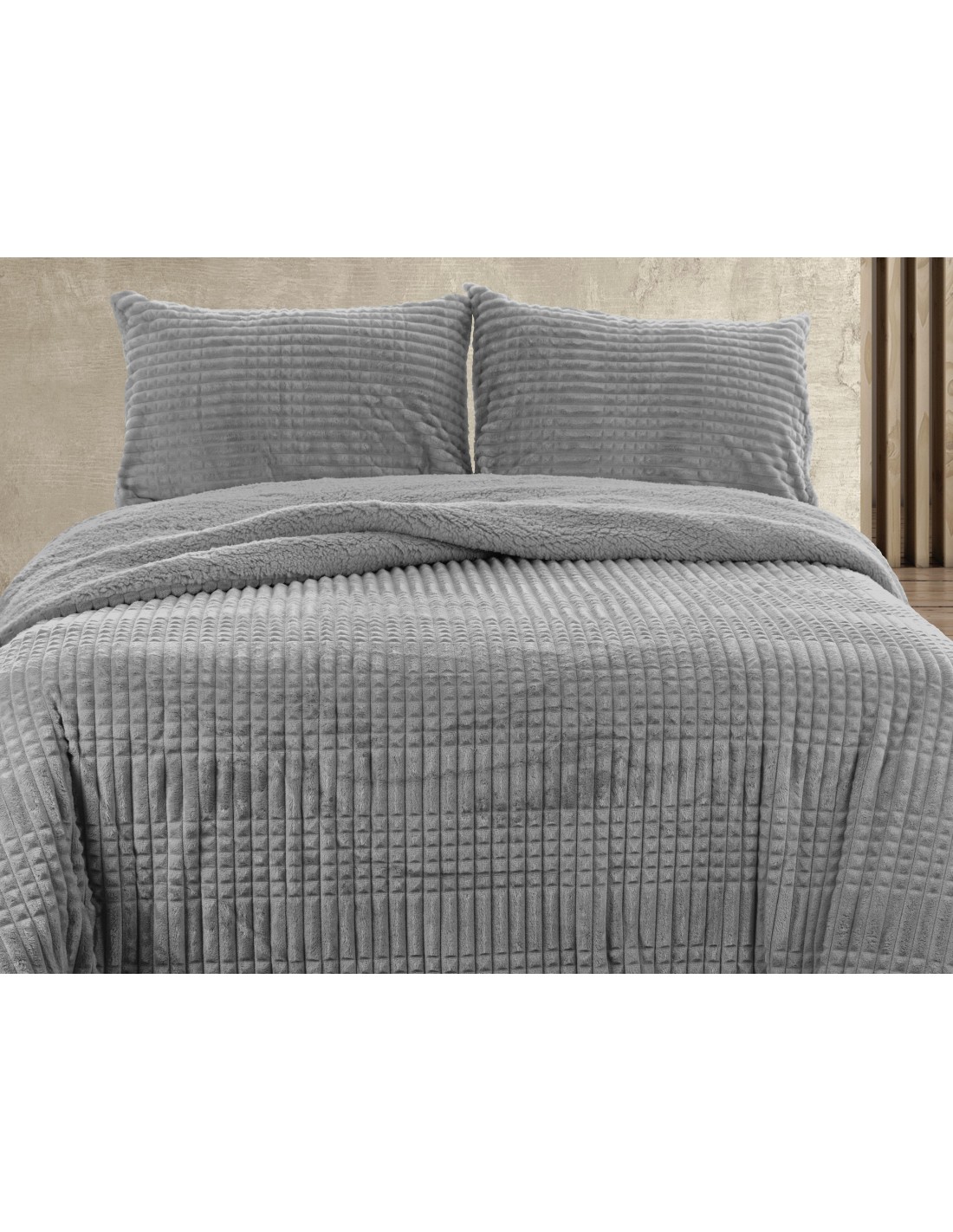 Casa Campo Edredón Comforter Sedalina Jacquard Sherpa Adula