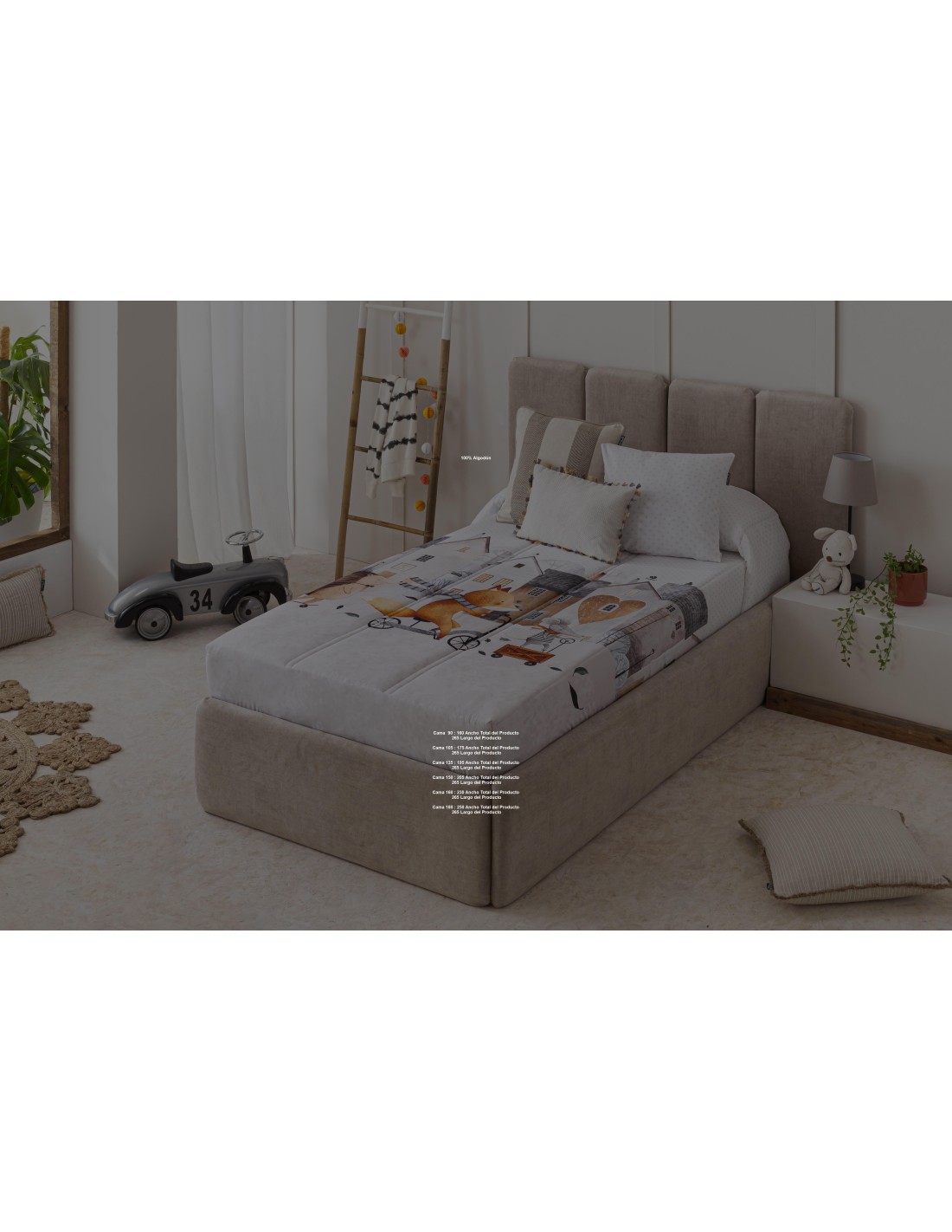 Edredón Ajustable Fox 150 Gramos Comfecciones Paula