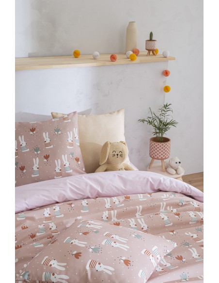 Confecciones Paula Juego Funda Nórdica 2 Piezas Bunny