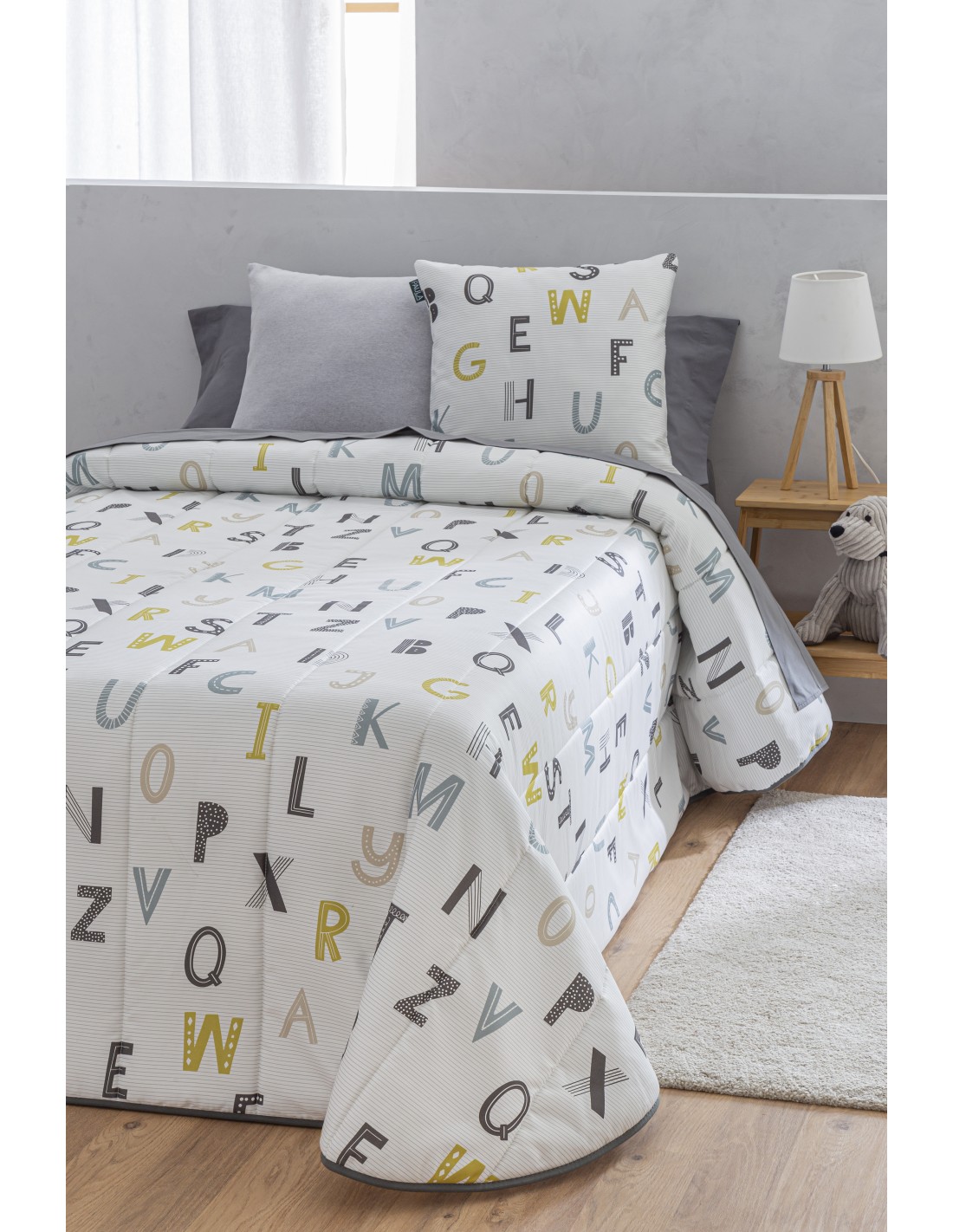 Confecciones Paula Colcha Bouti 100 Gramos Letras