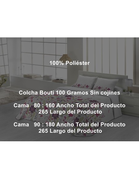 Colcha Bouti Greta 100 Gramos Tejidos Jvr