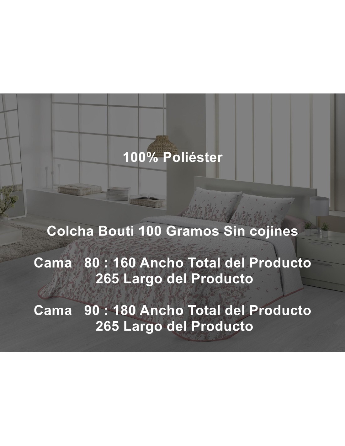Colcha Bouti Holly 100 Gramos Tejidos Jvr