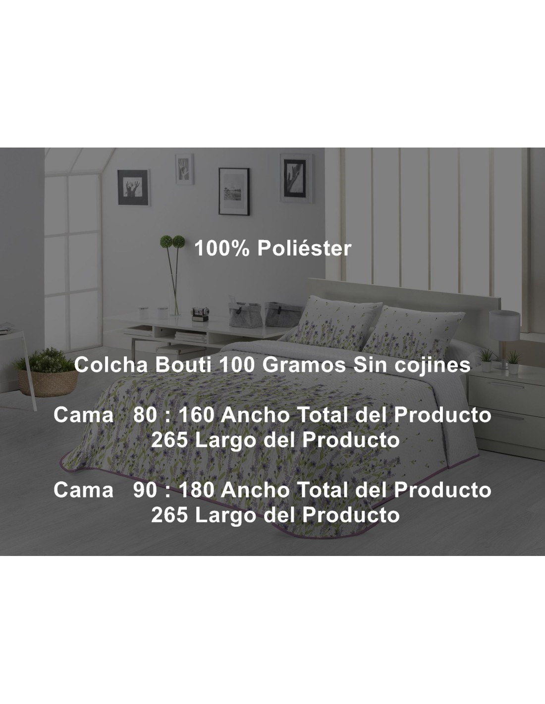 Colcha Bouti Holly 100 Gramos Tejidos Jvr