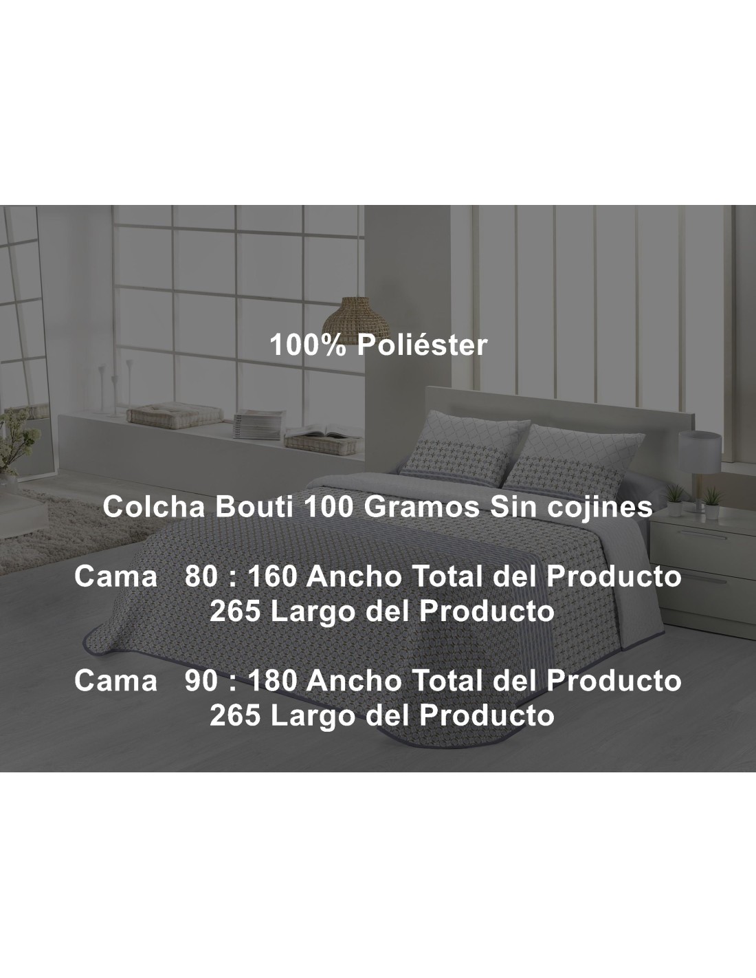 Colcha Bouti Jaipur 100 Gramos Tejidos Jvr