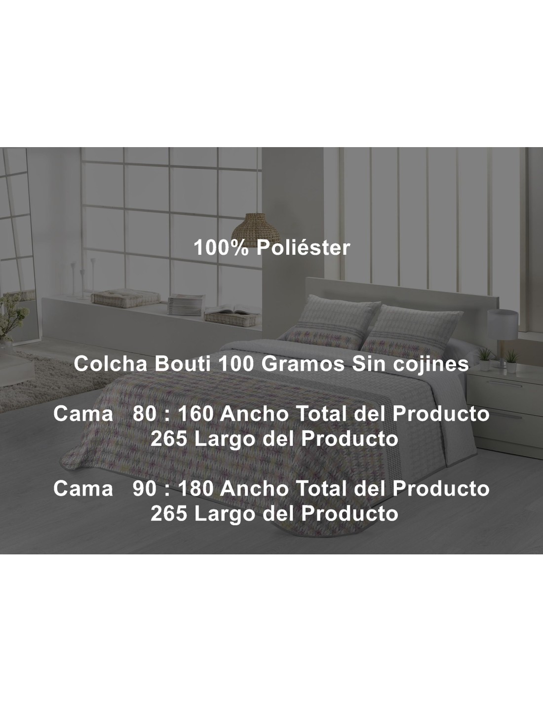 Colcha Bouti Miami 100 Gramos Tejidos Jvr
