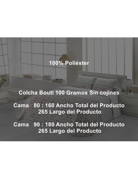 Colcha Bouti Miami 100 Gramos Tejidos Jvr