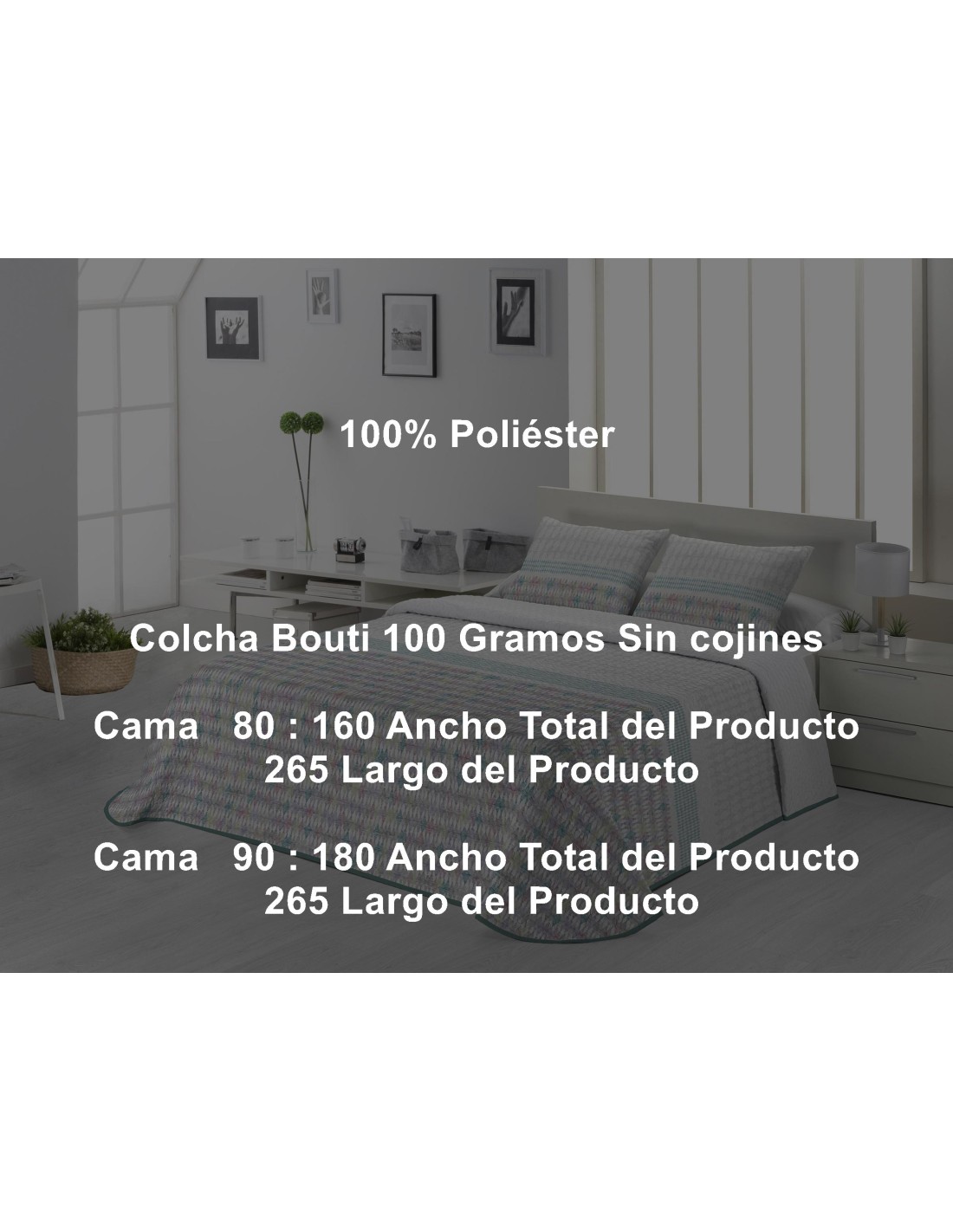 Colcha Bouti Miami 100 Gramos Tejidos Jvr