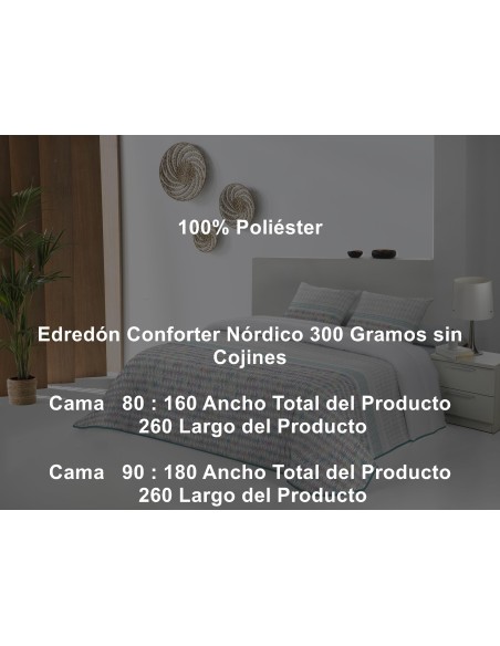 Edredón Nórdico 300 Gramos Miami Tejidos Jvr