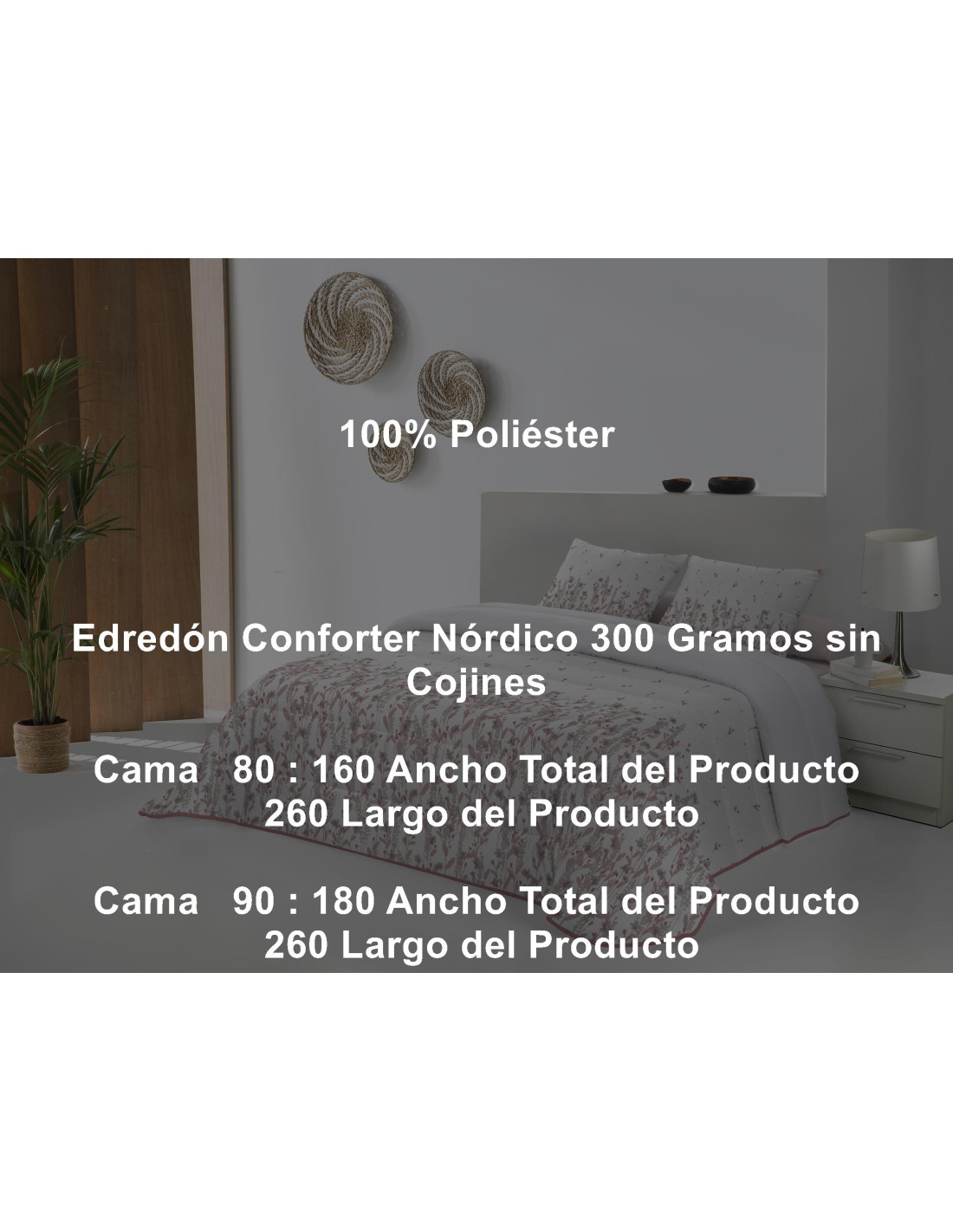 Edredón Nórdico Holly 300 Gramos Tejidos Jvr