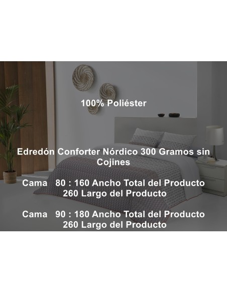 Edredón Nórdico Jaipur 300 Gramos Tejidos Jvr