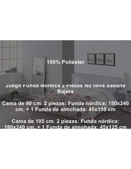 Juego Funda Nórdica Greta 2 Piezas Tejidos Jvr