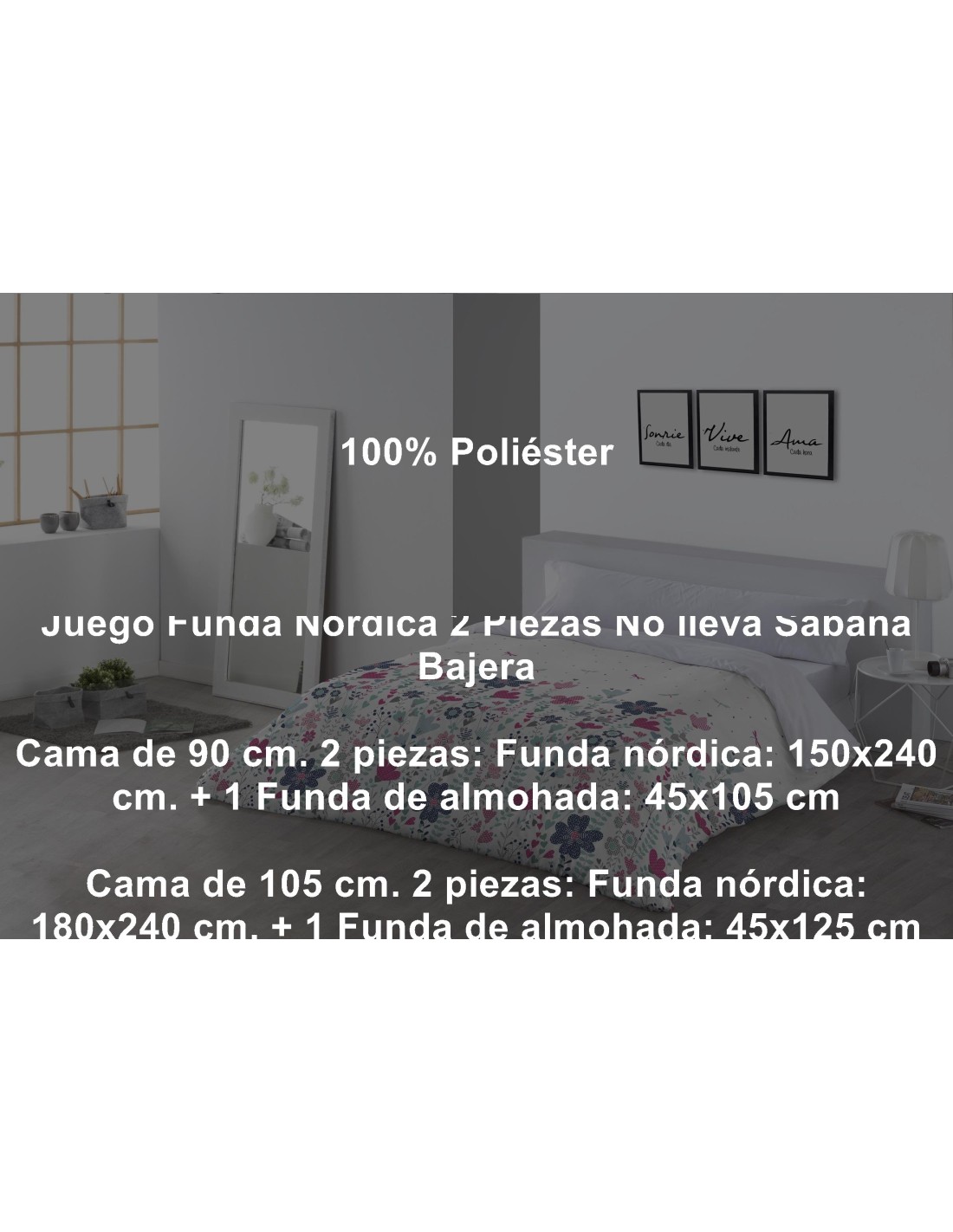 Juego Funda Nórdica Greta 2 Piezas Tejidos Jvr