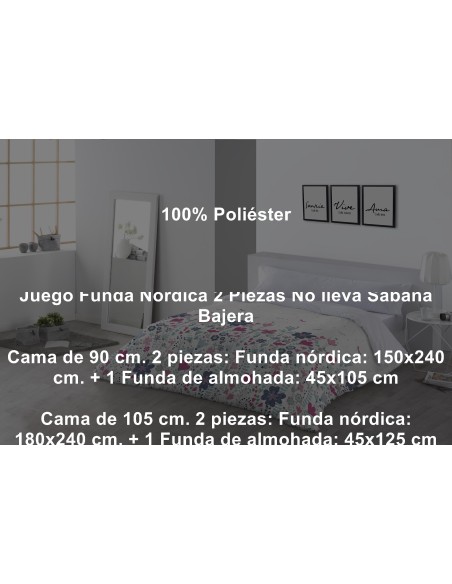 Juego Funda Nórdica Greta 2 Piezas Tejidos Jvr