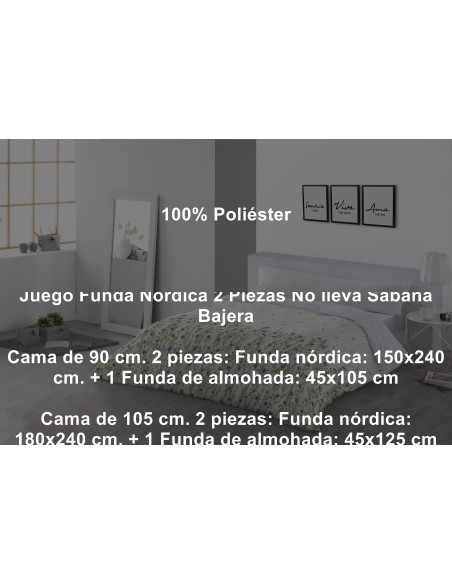 Juego Funda Nórdica Holly 2 Piezas Tejidos Jvr