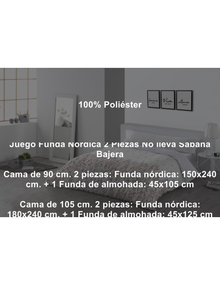 Juego Funda Nórdica Holly 2 Piezas Tejidos Jvr