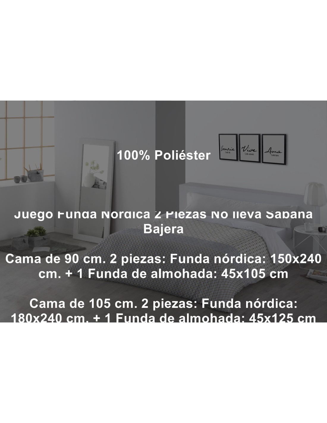 Juego Funda Nórdica Jaipur 2 Piezas Tejidos Jvr