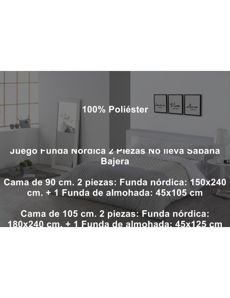 Juego Funda Nórdica Jaipur 2 Piezas Tejidos Jvr