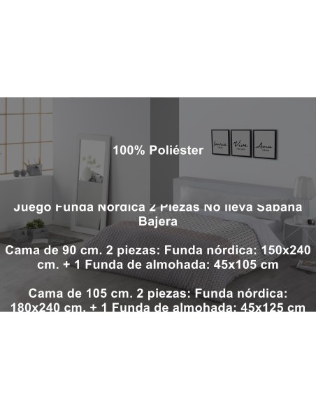 Juego Funda Nórdica Jaipur 2 Piezas Tejidos Jvr