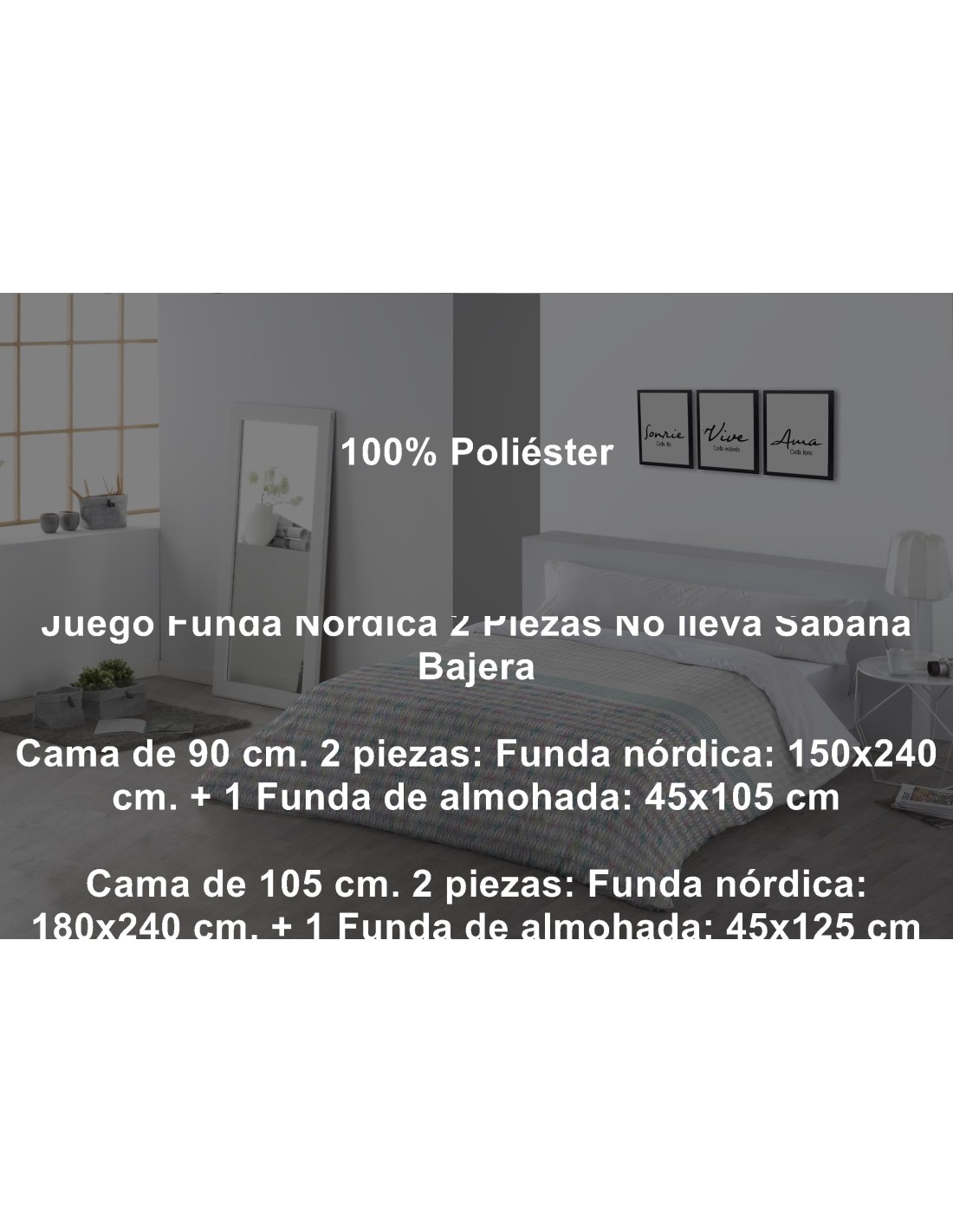 Juego Funda Nórdica Miami 2 Piezas Tejidos Jvr