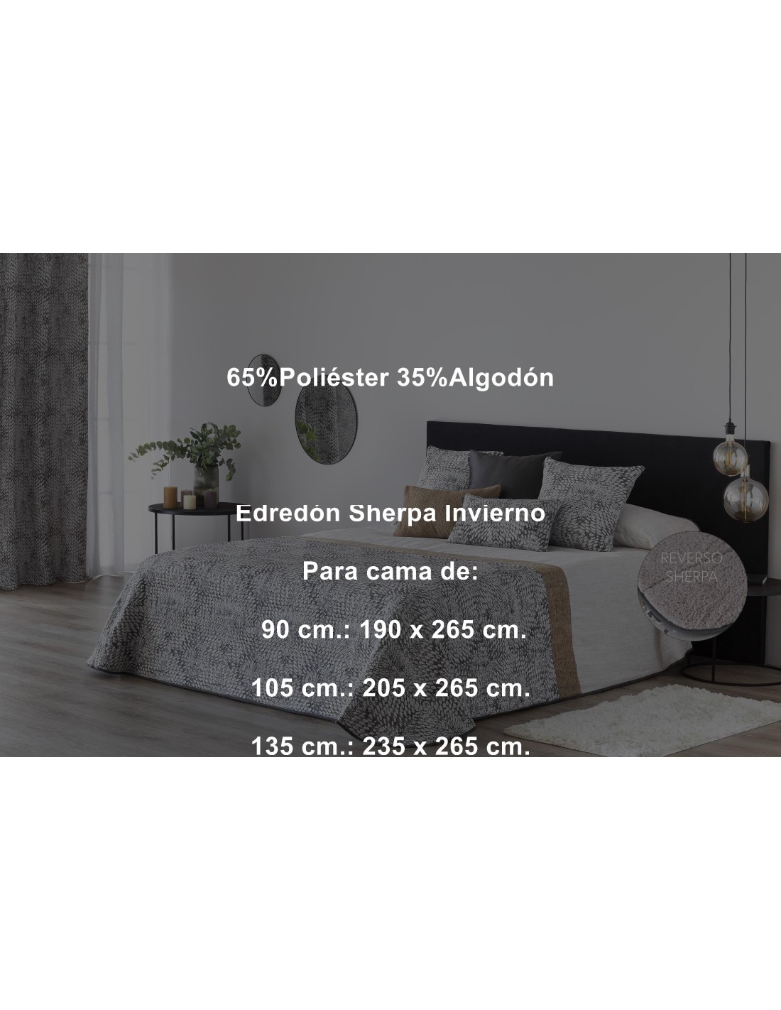 Confecciones Paula Edredón Jacquard Sherpa Palma