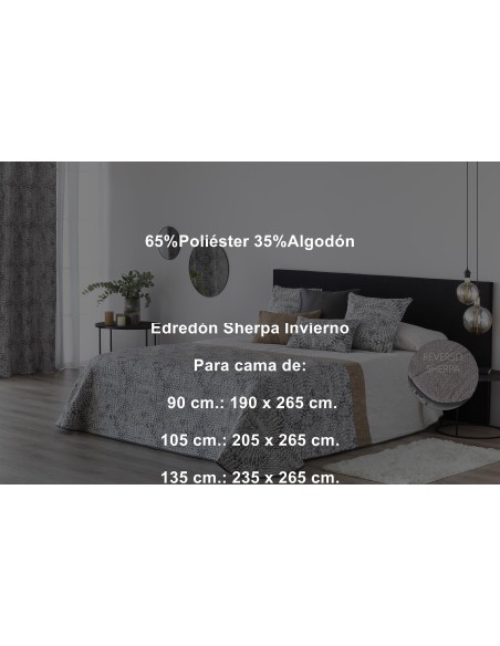 Confecciones Paula Edredón Jacquard Sherpa Palma