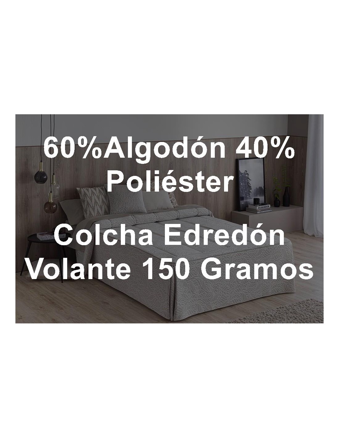 Colcha Edredón Piqué Pedraza 150 Gramos Confecciones Paula