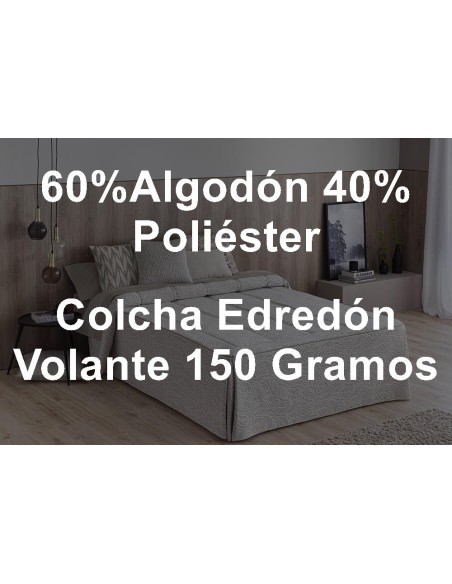 Colcha Edredón Piqué Pedraza 150 Gramos Confecciones Paula