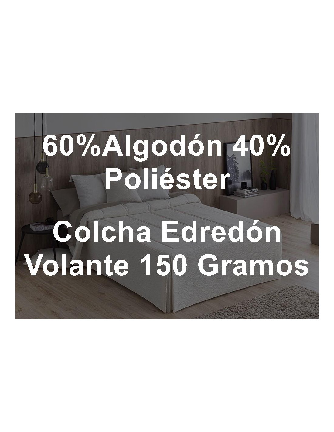 Colcha Edredón Piqué Pedraza 150 Gramos Confecciones Paula