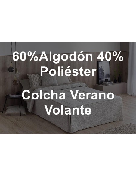 Confecciones Paula Colcha Verano Volantes Piqué Pedraza