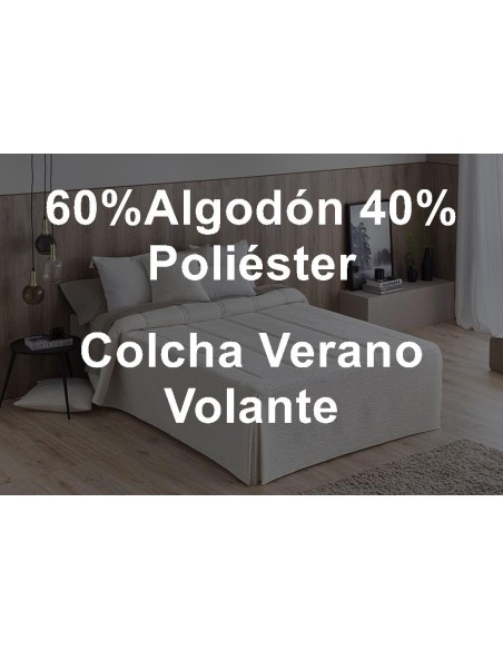 Confecciones Paula Colcha Verano Volantes Piqué Pedraza