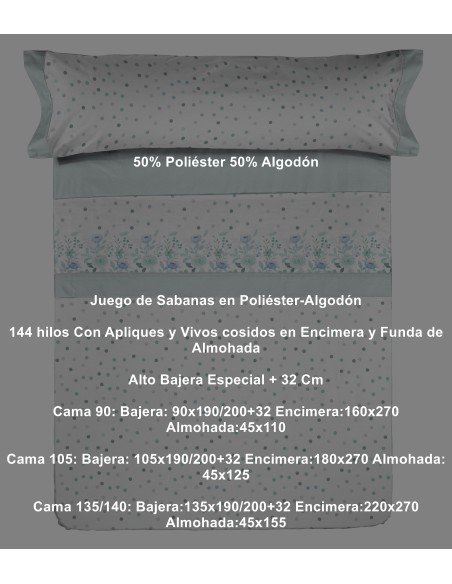 Juego Sábana Pierre Cardin 144 Hilos Niza