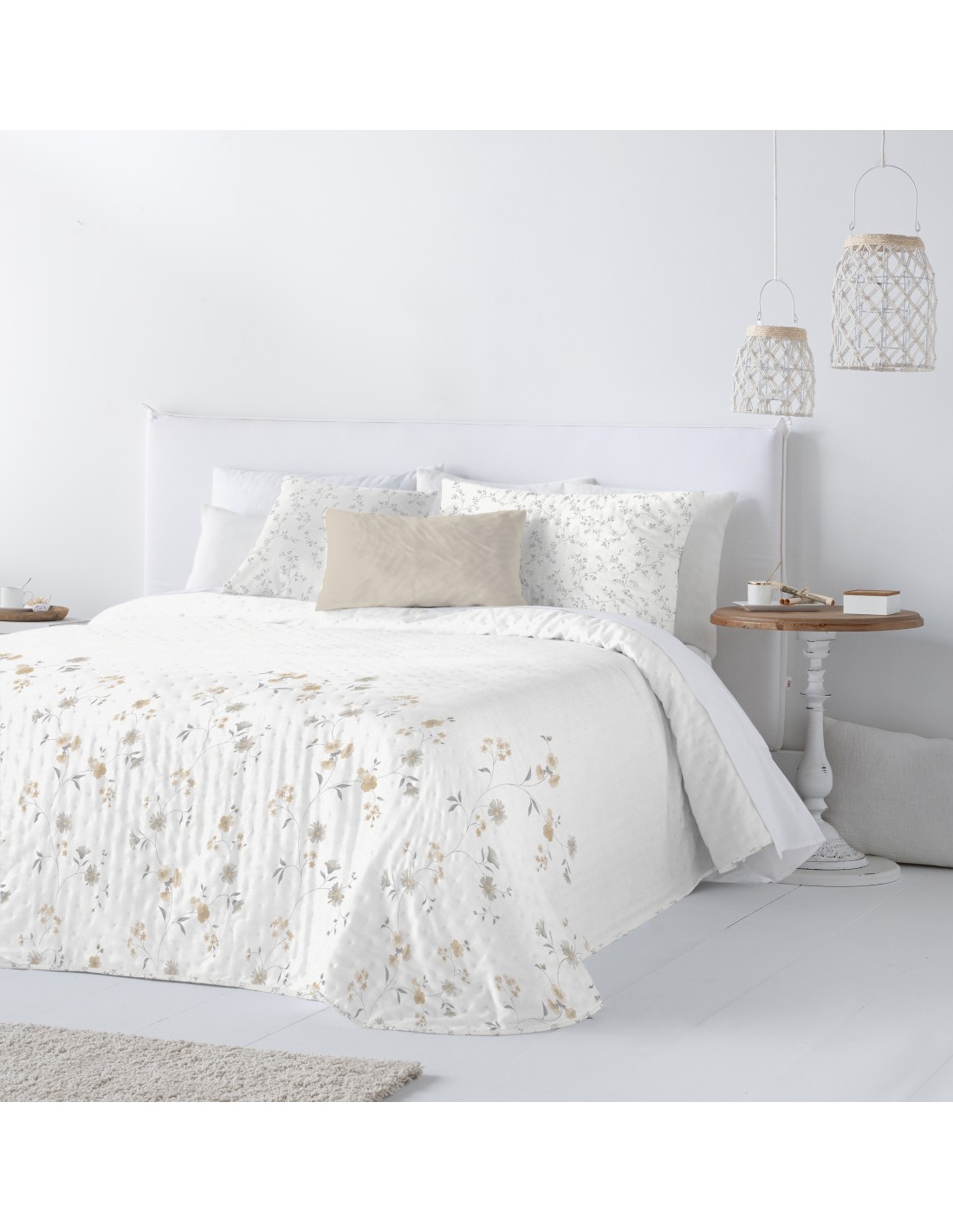 Colcha Bouti Fundeco Abril Estampado Reversible 100 Gramos