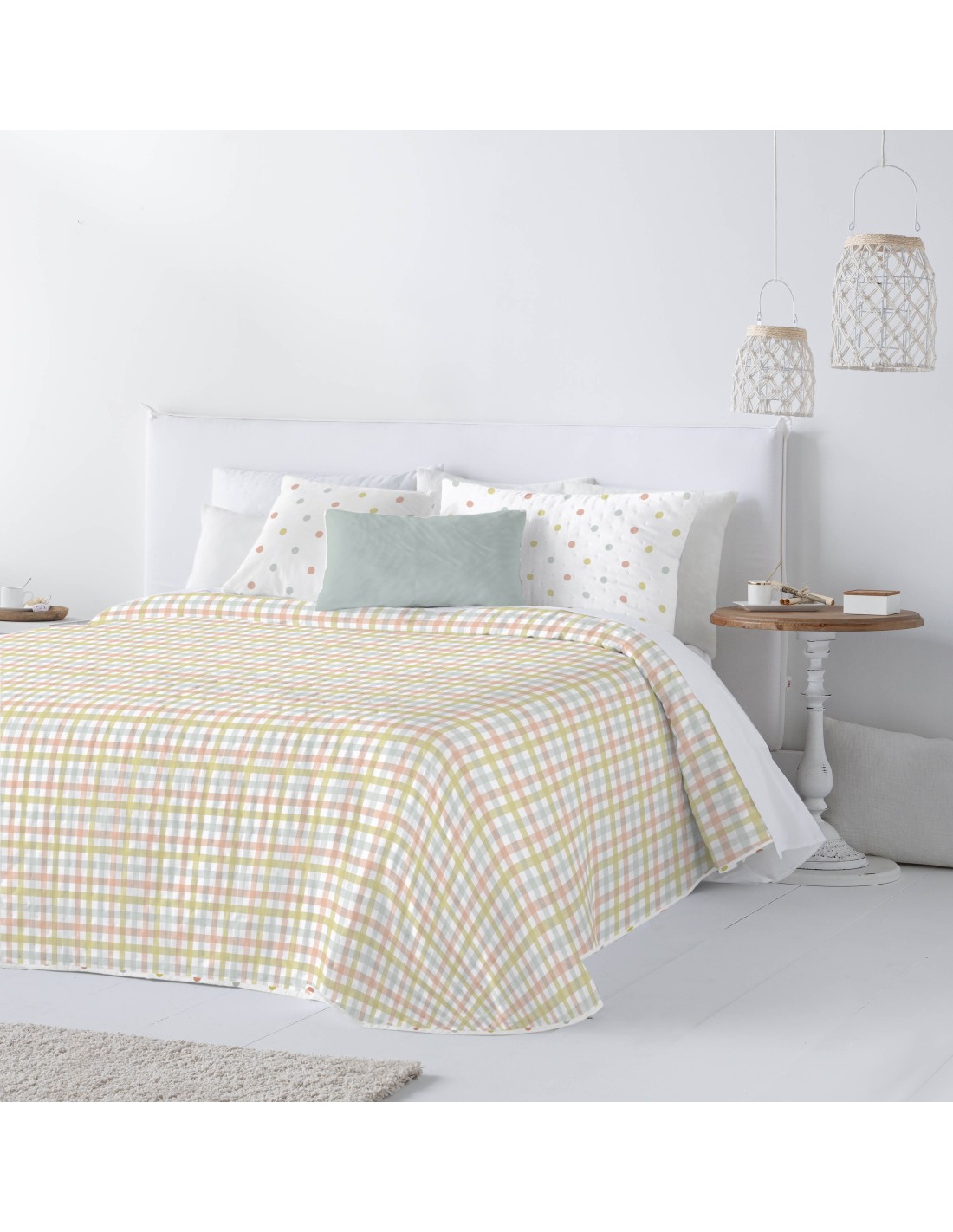 Colcha Bouti Fundeco Kristin Estampado Reversible 100 Gramos