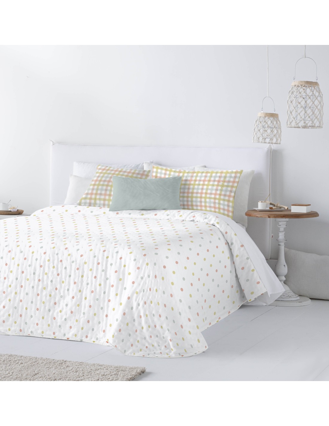 Colcha Bouti Fundeco Kristin Estampado Reversible 100 Gramos