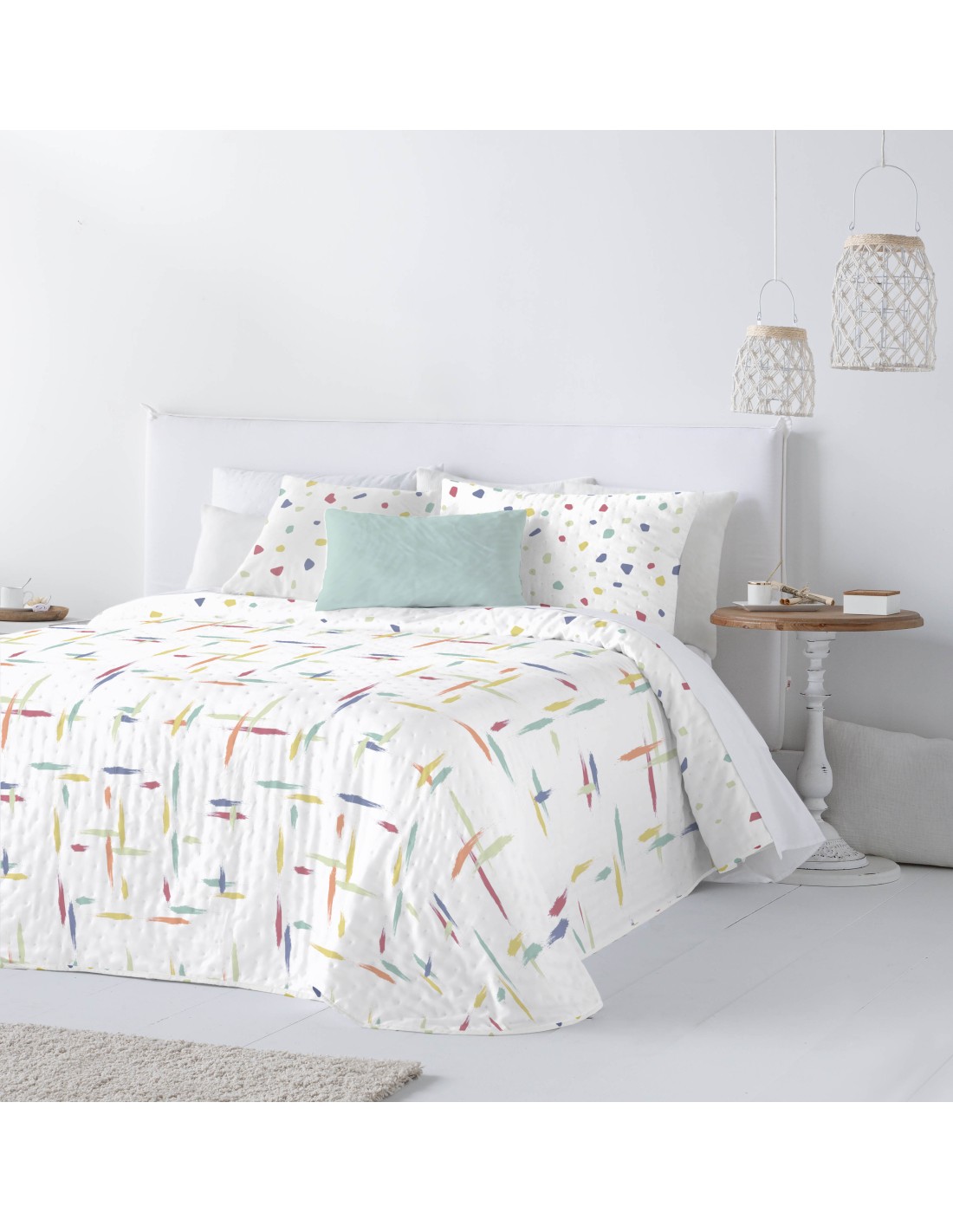 Colcha Bouti Fundeco Soley Estampado Reversible 100 Gramos