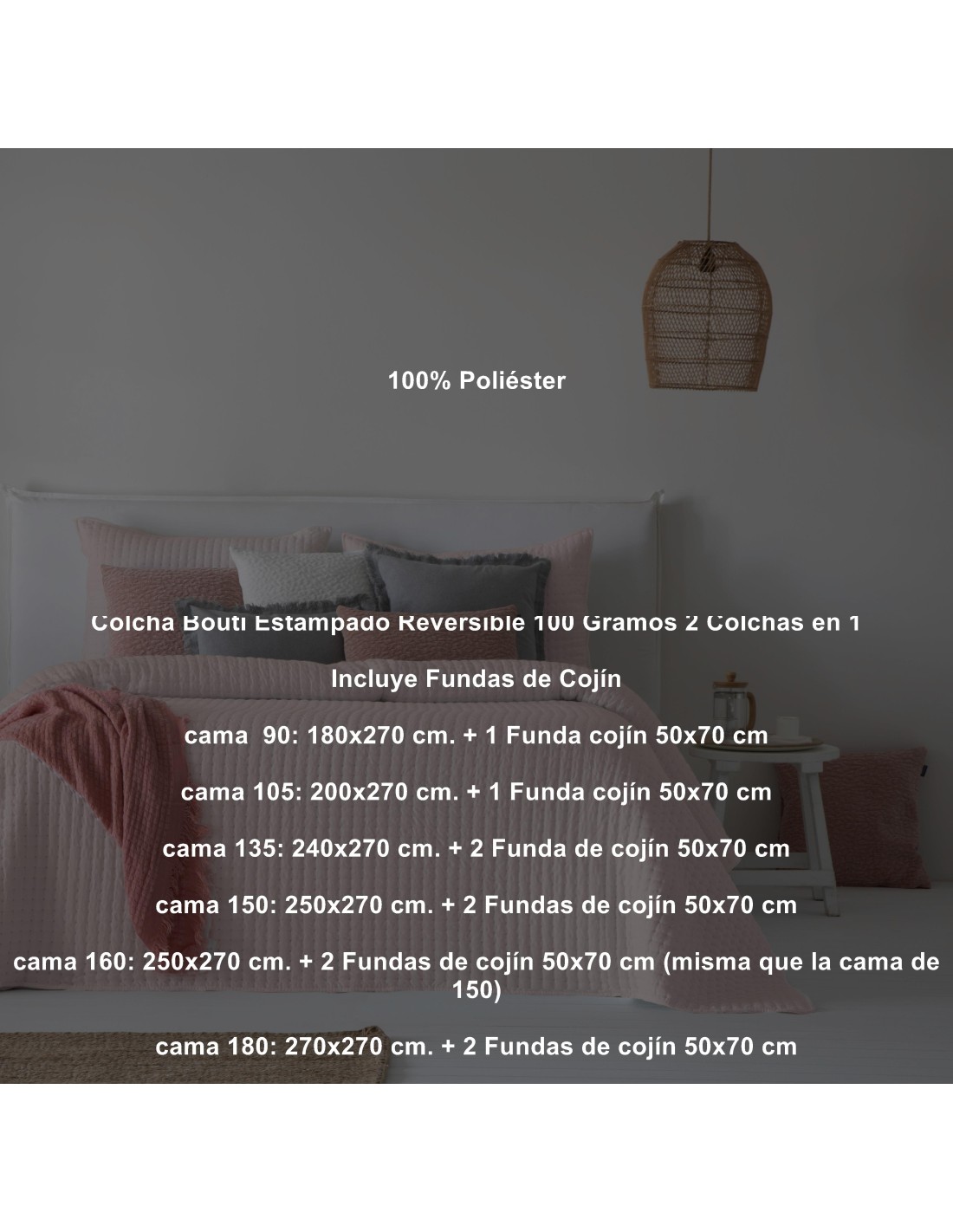 Colcha Bouti Liso Fundeco Azara 150 Gramos