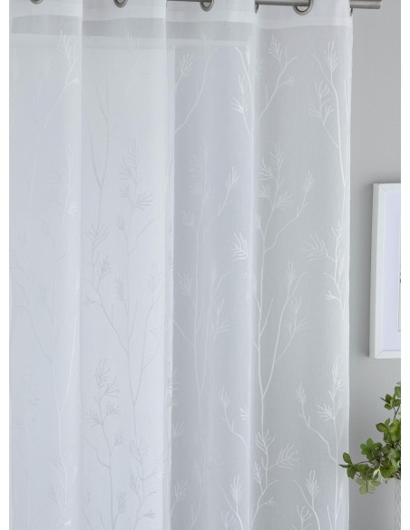 Visillo Bordado Ollaos Loira Fundeco