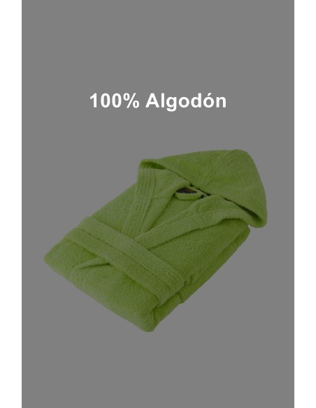 Albornoz Liso con Capucha 450 Gramos