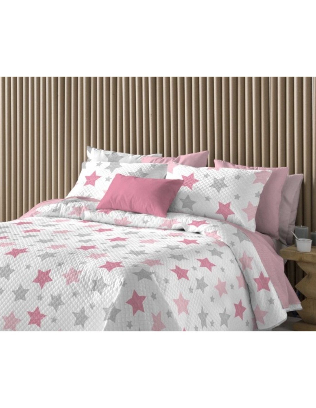 Colcha Bouti Estrellas Reversible 120 Gramos...